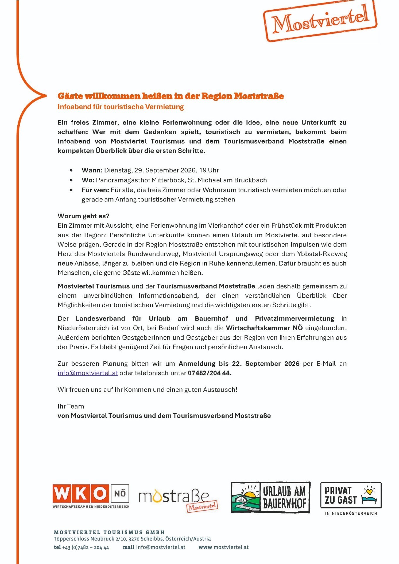 Einladung Infoabend VermieterInnen gesucht