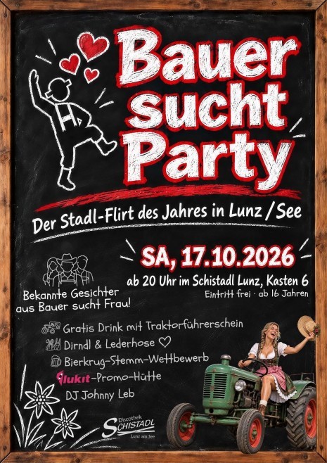 Bauer sucht Party