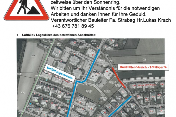 Baustelle_Umleitung Sonnenpark ab 23092026