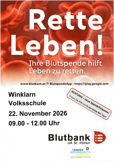 Blutspendeaktion Nov. 2026
