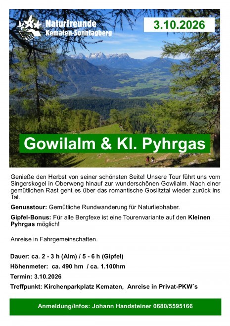 Kl. Pyhrgas 3.10.2026