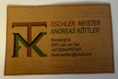 Tischler Meiser Andreas Köttler