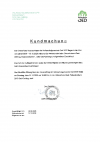 Kundmachung VSG Oed VA2027 unterzeichnet