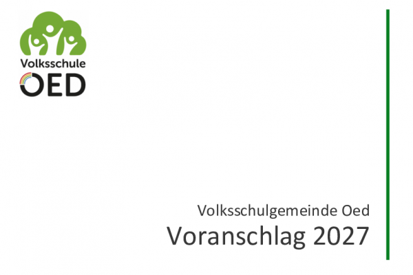 Voranschlag 2027 VSG Oed