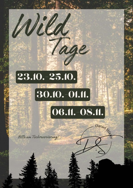 Wildwochen Stöger Flyer