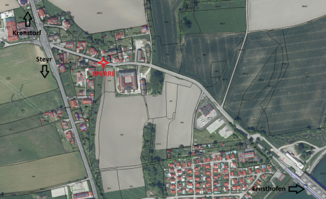 Sperre Kanalbau Mühlradinger Landesstraße
