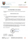 Kundmachung Flächenwidmungsplan