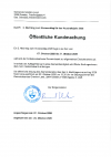 Kundmachung 2. Nachtragsvoranschlag 2026