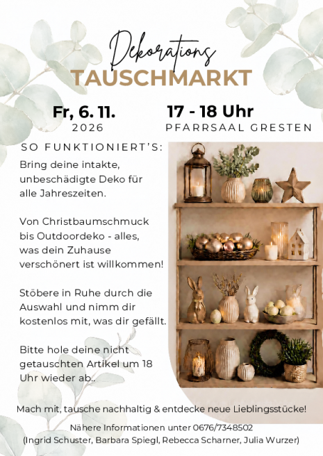 Deko Tauschmarkt 2026