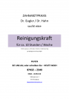 Reiniungskraft. Dr. Hahn