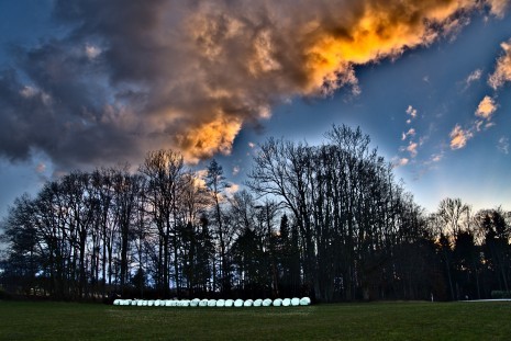 Abendstimmung in Steinbach; 12.3. 21