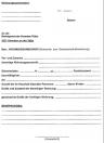 Anmeldeformular Wohnung